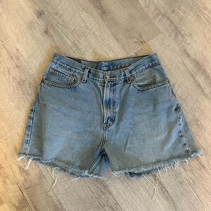 Levi's 560 Comfort Fit Jeans cut offs